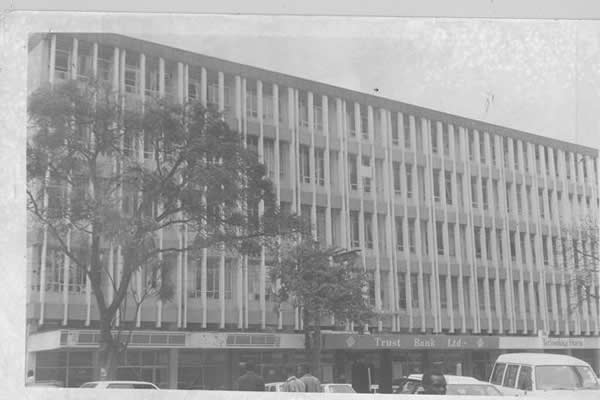 Trust Bank on Koinange Street. The bank was one of the bank faliures during the 1990s - 1993